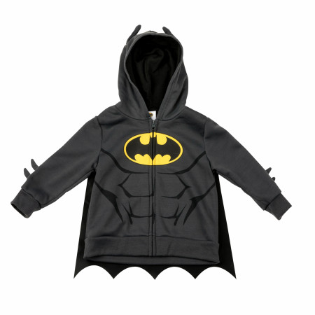 Batman Cosplay Toddler Hoodie with Cape